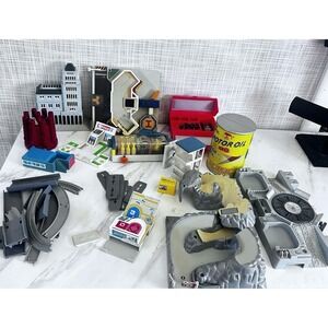 Vintage Micro Machines City Scenes Lot Galoob 1989 Police Station Airport